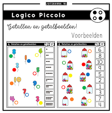 Lesmateriaal Rekenen | Logico Piccolo (getallen en getalbeelden) van auteur Juf Shanna slide 2