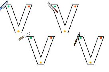 Lesmateriaal Schrijfoefening v v v  van auteur Jeti Creations slide 2