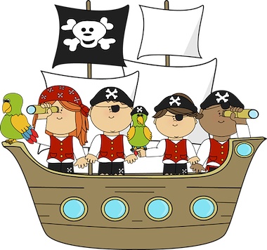 Lesmateriaal Kaspers' kijk & lees w.o. piraten op zee van auteur Gratis leuke leesboekjes