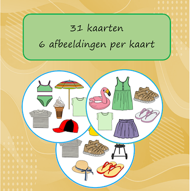 Lesmateriaal Dobble Zomer van auteur Jabbedabbedoe slide 2