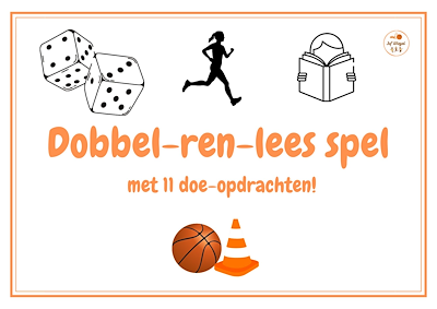 Lesmateriaal Dobbel-ren-lees spel van auteur Juf Wiezel slide 2