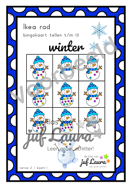 Lesmateriaal Winter - Ikea rad - Tellen t/m 10 van auteur De klas van juf Laura slide 3