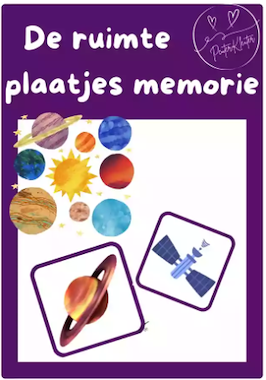 Lesmateriaal De ruimte - plaatjes memorie van auteur PeuterKleuter