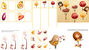 Lesmateriaal Schattige herfstbundel - 16 activiteiten van auteur Little Play Friends slide 4