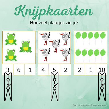 Lesmateriaal Ssst de tijger slaapt! Knijpkaarten 1 t/m 20 van auteur Nanny Melissa