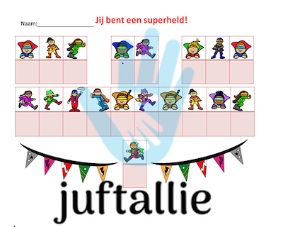 Lesmateriaal Speurtocht superhelden en extra werkblad en kleurplaat van auteur juf tallie