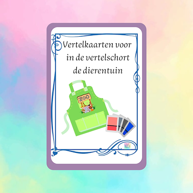 Lesmateriaal Roxillien vertelkaarten de dierentuin  van auteur kleuterwereldjes van roxillien