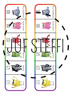 Lesmateriaal kleikaarten en opdrachtkaart - Het Kleurenmonster van auteur Juf Steffi slide 2