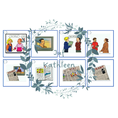Lesmateriaal Sprekende muur - kaartjes Taaltrapeze, deel 3, thema 7 van auteur Juf Kathleen G