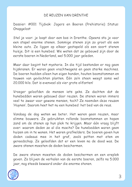 Lesmateriaal Dossier Geschiedenis - Begrijpend Lezen (groep 5) van auteur Alexandra Wit slide 2