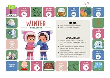 Lesmateriaal Spel winterwoordenschat  van auteur juf Isabel