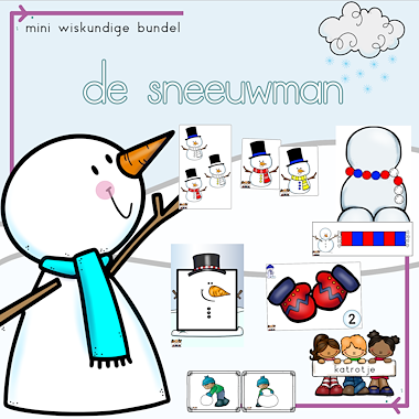 Lesmateriaal de sneeuwman (mini wiskundige bundel van auteur katrotje