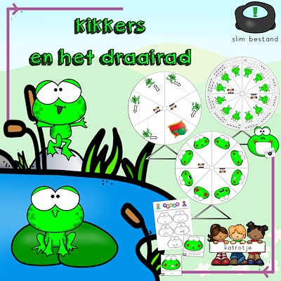 Lesmateriaal kikkers en het draairad van auteur katrotje