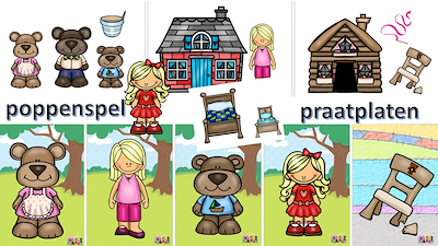 Lesmateriaal Goudlokje en de 3 beren, sprookje van auteur Little Play Friends slide 2