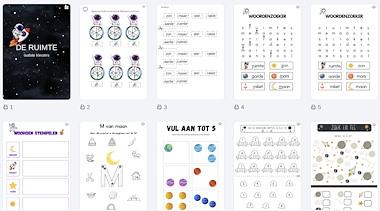 Lesmateriaal Minibundel de ruimte - oudste kleuters van auteur Juf Stephanie F slide 2