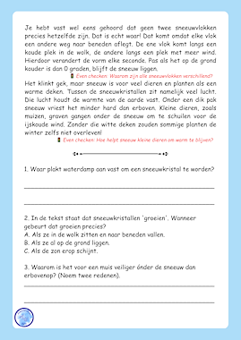 Lesmateriaal Begrijpend lezen - De wondere winterwereld (groep 5) van auteur Alexandra Wit slide 3