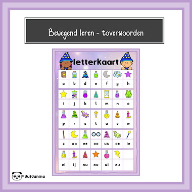 Lesmateriaal Bewegend leren - toverwoorden van auteur Juf Janina slide 3