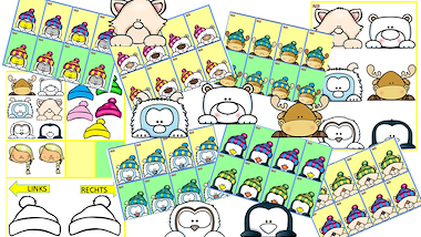 Lesmateriaal wie ben ik - spel: pooldieren / winter van auteur Little Play Friends slide 2