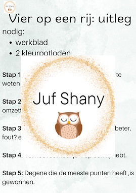 Lesmateriaal Vier op een rij: maateenheden omzetten van auteur Juf Shany slide 2