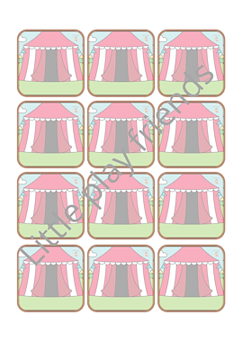 Lesmateriaal Memory thema circus van auteur Little Play Friends slide 4