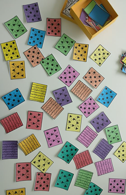 Lesmateriaal ZOEK HET SLIJM – KLEUREN EN VORMEN COMBINEREN van auteur Praatmaker