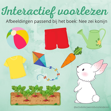 Lesmateriaal Nee! Zei konijn - interactief voorlezen  van auteur Nanny Melissa slide 1