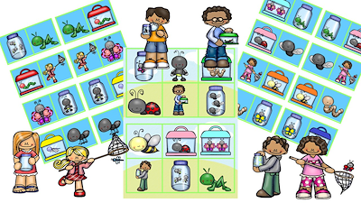 Lesmateriaal kriebeldiertjes gezelschapsspelletjes van auteur Little Play Friends slide 2