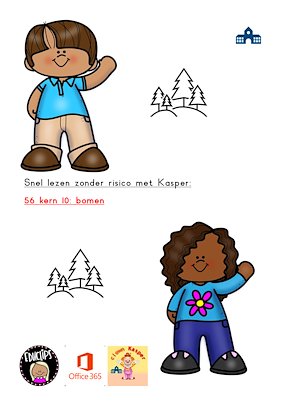 Lesmateriaal Snel lezen zonder risico met Kasper 56 kern 10 bomen van auteur Gratis leuke leesboekjes slide 1