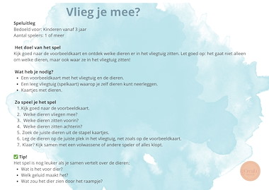 Lesmateriaal Vlieg je mee?  van auteur CreaLi slide 3