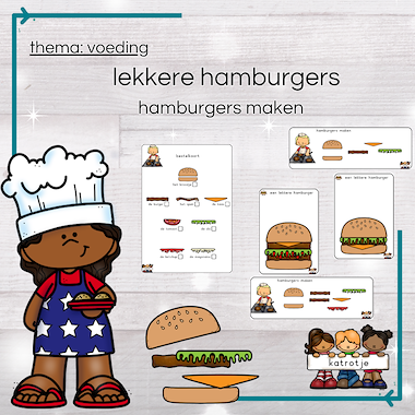 Lesmateriaal lekkere hamburgers van auteur katrotje slide 1