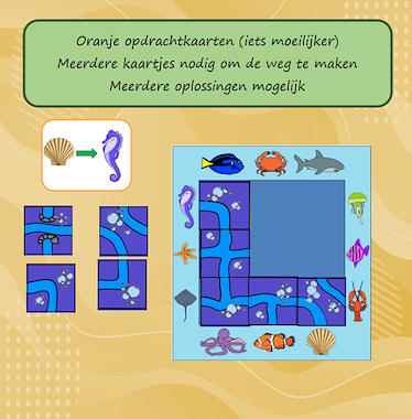 Lesmateriaal Smartgame Maak een weg voor de zeedieren van auteur Jabbedabbedoe slide 3