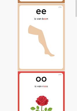 Lesmateriaal Letterkaarten lange klank en tweetekenklank van auteur Jufjas slide 2
