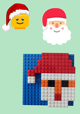 Lesmateriaal Bouwplannen clics en bouwplannen lego in thema Kerst van auteur juf Vicky derde kleuterklas slide 3