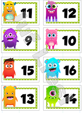 Lesmateriaal Classdojo kapstoknummers eitjes + monsters  van auteur De monsterklas van Juf Liesl slide 4