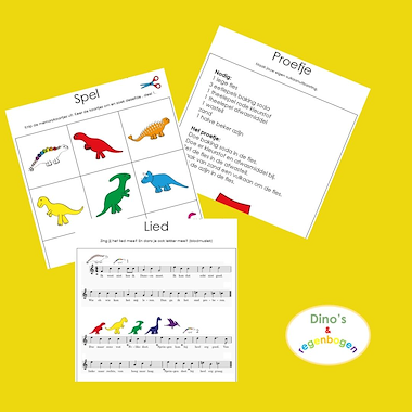 Lesmateriaal Dino werkboek van auteur Mama Duizendpoot slide 2