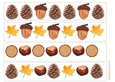 Lesmateriaal Herfst patronen van auteur Deklasvanjufdemi