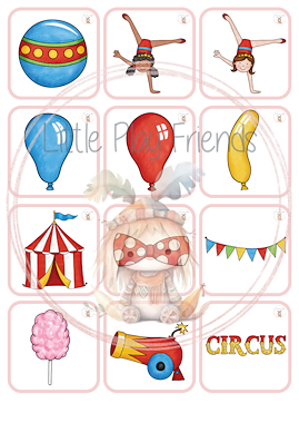 Lesmateriaal Memory - Het circus van auteur Little Play Friends slide 4