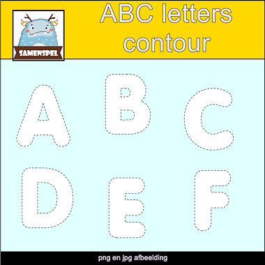 Lesmateriaal ABC letters om zelf educatief materiaal te maken van auteur Samenspel