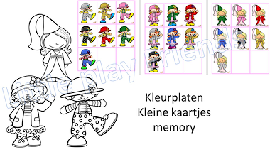 Lesmateriaal circus en carnaval - sorteerspel kleuren  van auteur Little Play Friends slide 3