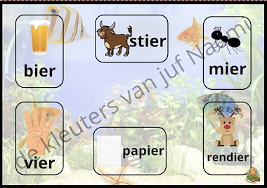 Lesmateriaal Onderwaterwereld - rijmaquarium van auteur De kleuters van juf Naomi slide 3