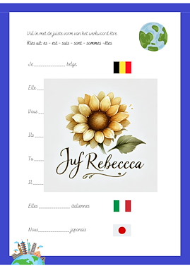 Lesmateriaal Werkboekje Frans van auteur Juf Rebecca slide 3