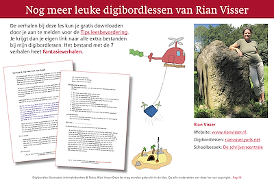 Lesmateriaal Illustraties in kinderboeken - tekenen bij fantasieverhalen van auteur Rian Visser slide 4