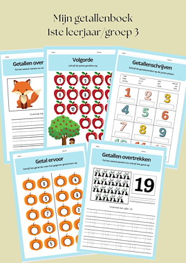 Lesmateriaal Mijn getallenboek 1ste leerjaar/groep 3 van auteur Speelwijs