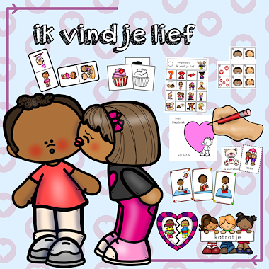 Lesmateriaal mini thema: ik vind je lief van auteur katrotje