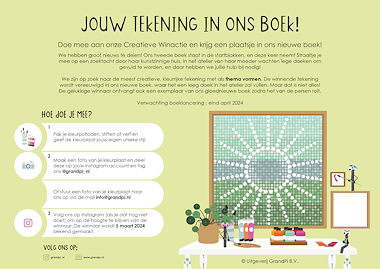 Lesmateriaal Winactie - Jouw tekening in ons boek van auteur GrandPi slide 3