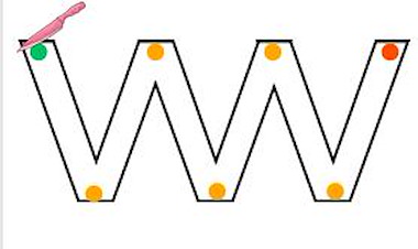 Lesmateriaal Schrijfoefening v v v  van auteur Jeti Creations slide 3