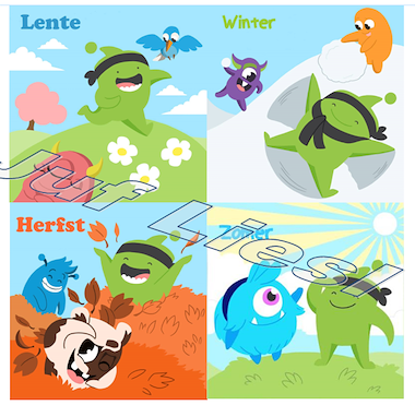 Lesmateriaal Classdojo seizoenen van auteur De monsterklas van Juf Liesl