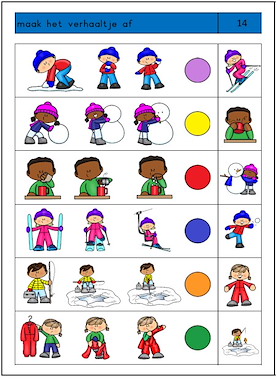 Lesmateriaal Logico - Piccolo - Primo - WINTER van auteur Annette slide 4