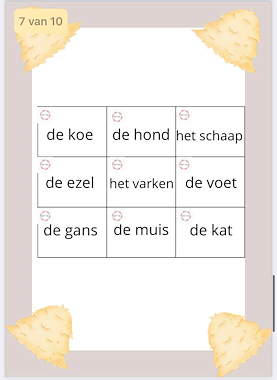 Lesmateriaal Boerderij bingo van auteur Juf Yas slide 4