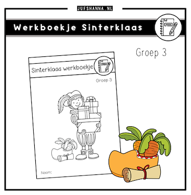 Lesmateriaal Thema Sinterklaas | Werkboekje voor groep 3 van auteur Juf Shanna